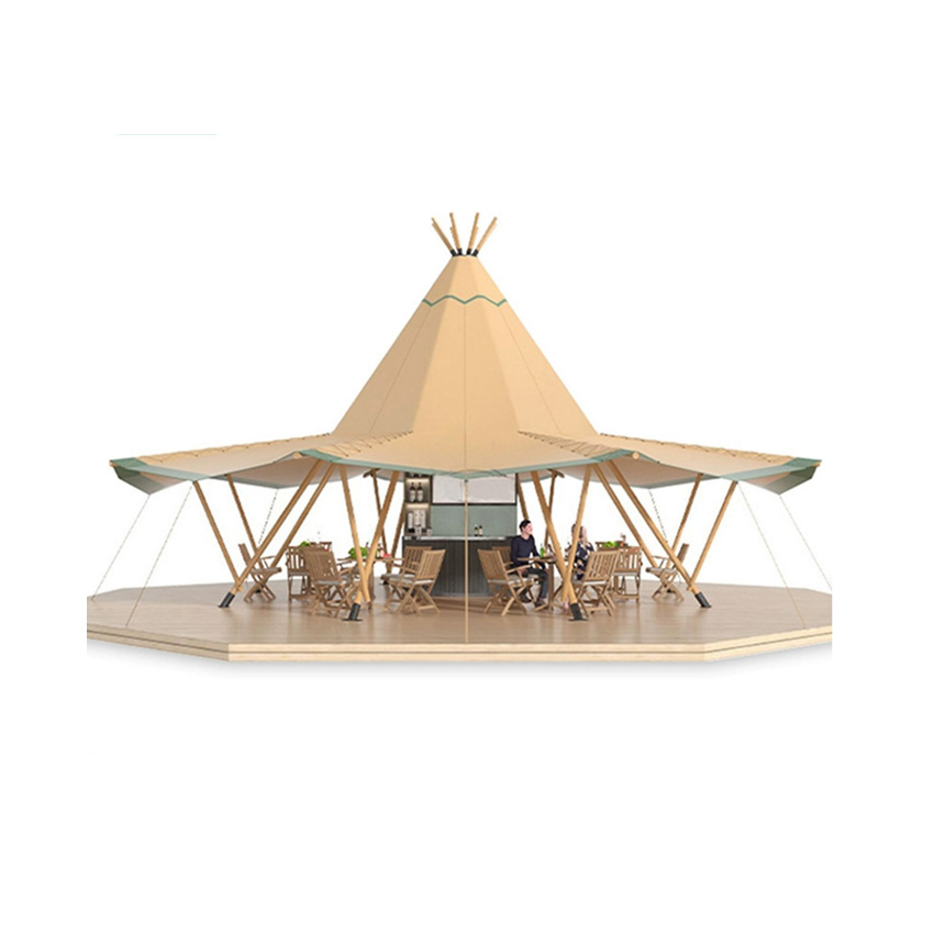 African Pyramid Tipi Camping Tent for Restaurant, Beach, Party and Festival